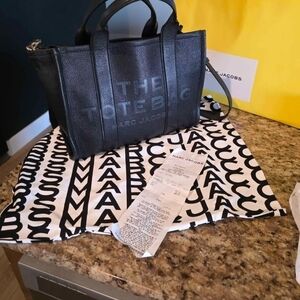 Marc Jacobs Black Textured Tote